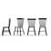 Chaise d'appoint en bois massif Chesley