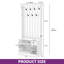  Coat Rack With Shoe Bench, 3-In-1 Hallway Furniture With 7 Hooks,80W×35D×180Hcm-1779213777