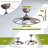 Light Pro 22 In. LED Indoor Matt Smart Ceiling Fan With DC Motor-949278009-949278011