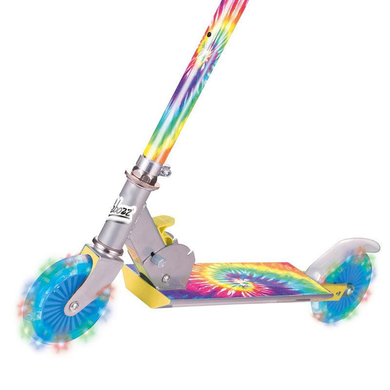 Scooter Tie Dye avec roues clignotantes
