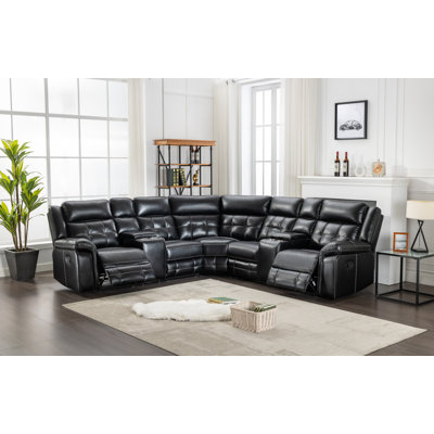 Canapé modulaire en cuir 3 pièces Vegan
