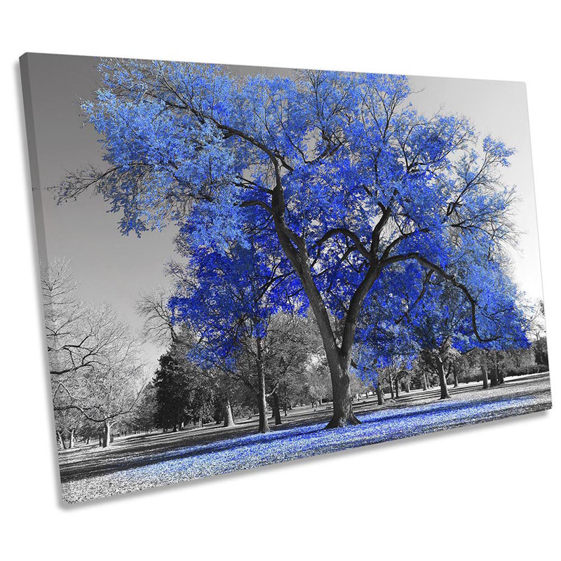 Large Tree Leaves Nature - Wrapped Canvas Print, 91.4cm H x 137.2cm W  x 4cm D