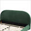 Lit moelleux en velours vert foncé-1475912268