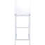 2 tabourets transparents et de bar. Conception élégante pour tout intérieur. Fabrication. 21 po, tabourets modernes (la paire). Simplifié avec support pour le dos. Convient aux espaces de cuisine. 21 po-1635215906