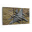 Avion militaire en vol, reproduction sur toile-798607685