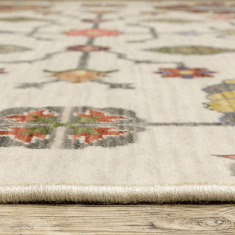 Markeya Floral Indoor Rug, Runner 2' x 6'