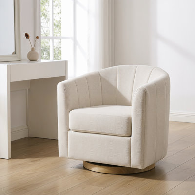 Fauteuil demi-tonneau pivotant