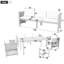 7 - Person Acacia Solid Wood Patio Dining Set Rectangular Table