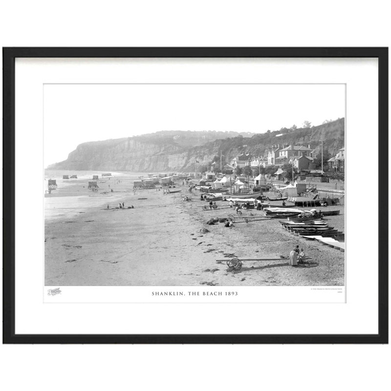 Shanklin, The Beach 1893 - Single Picture Frame Print, 28cm H x 36cm W x 2.3cm D