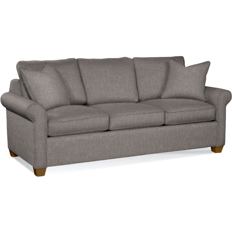 Park Lane Sofa, Havana Finish, Ivory Crypton Performance; 0886-91
