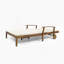 Double chaise longue de patio avec coussin-58746794