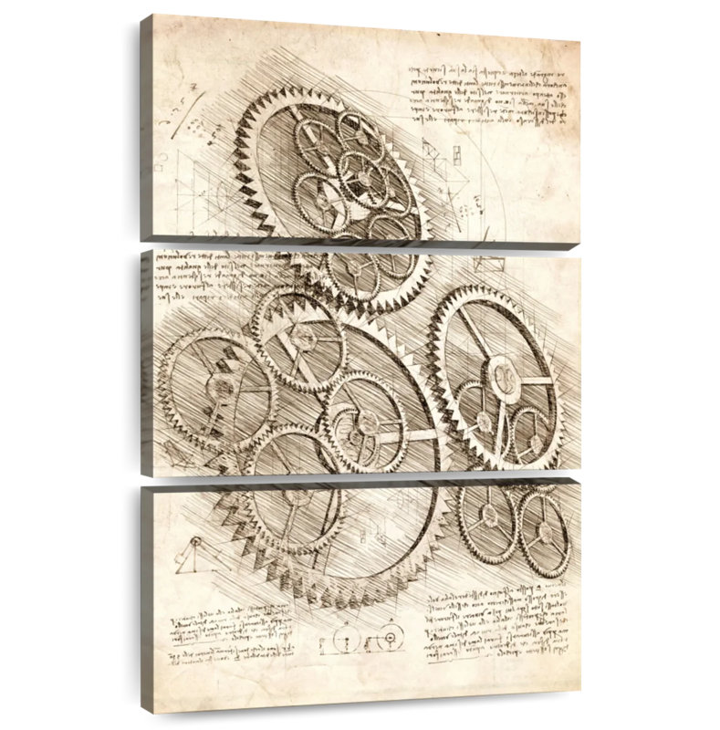 Laelle Cogs And Gears, 57" H x 36" W