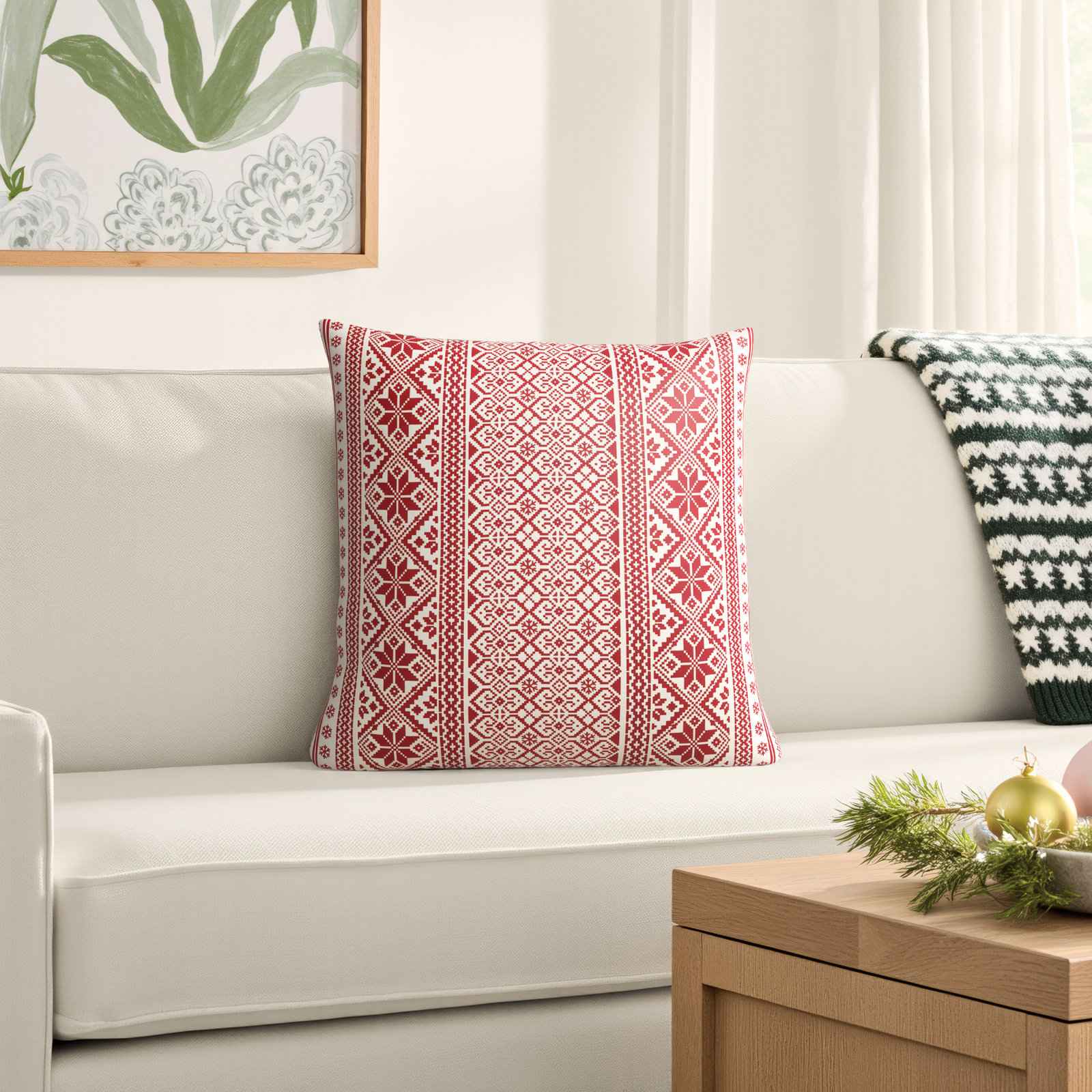 Gladiola 20" x 20" Cotton Pillow Cover