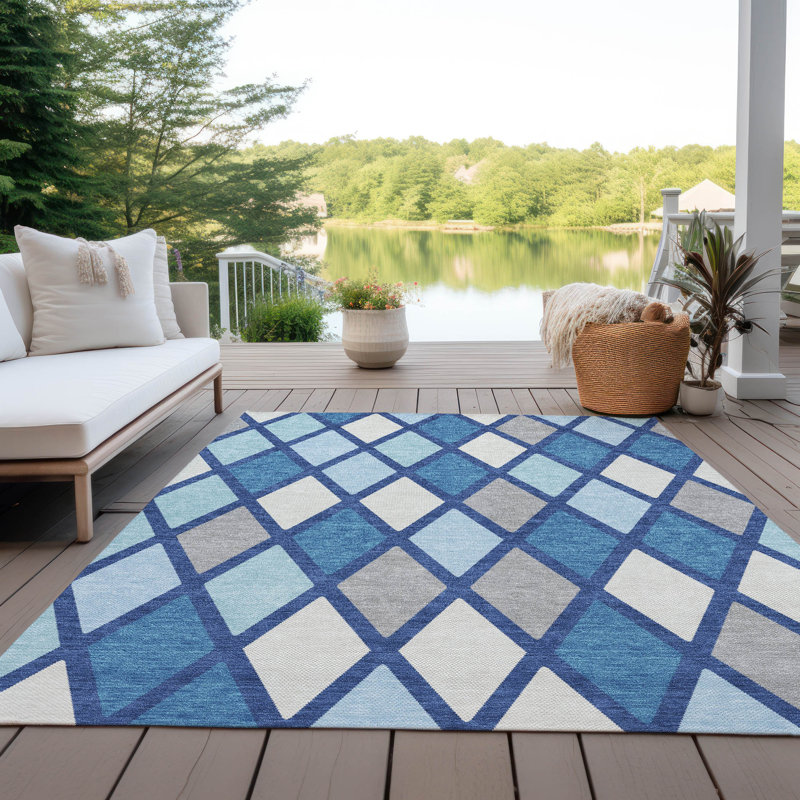 Tapis intérieur / extérieur Maliana, Rectangle 10 pi x 14 pi