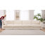 Ensemble de salon modulaire Shetucket de 49 po avec 2 coussins moelleux Latitude Run-458965271