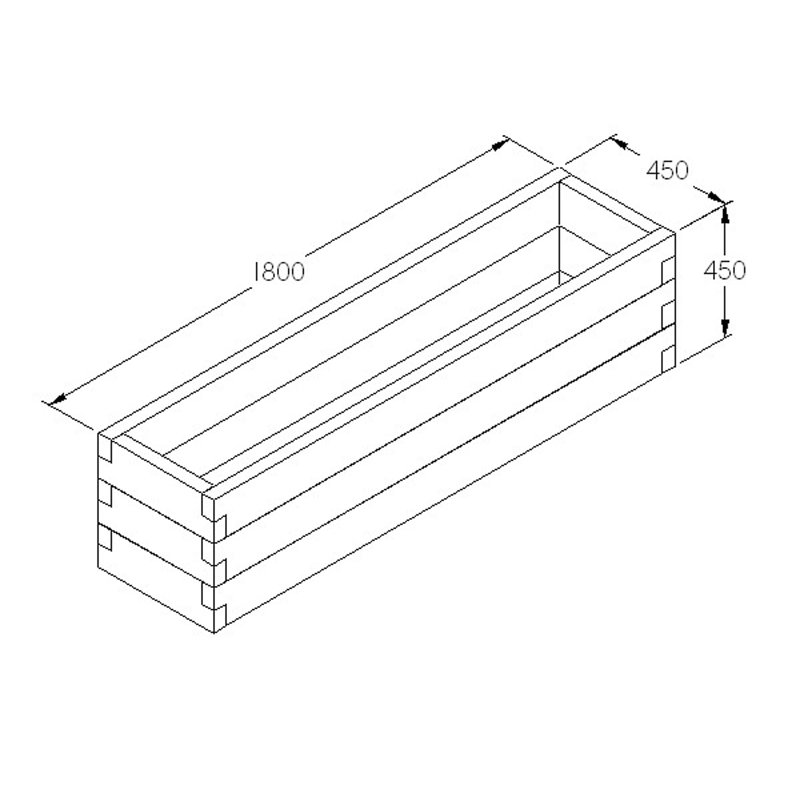 Handmade Wood Raised Garden Bed