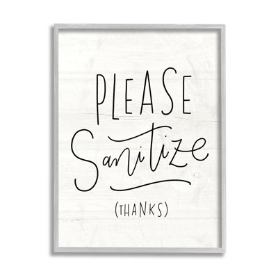 Veuillez désinfecter la phrase, texte rustique minimal