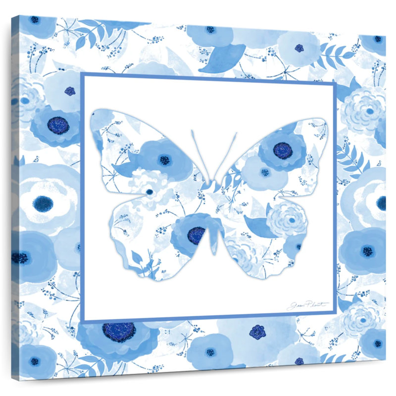 Aadam Beautiful Blue Butterflies II, 10" H x 10" W