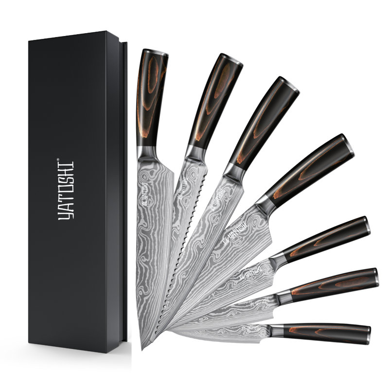 Ensemble de couteaux Yatoshi Professional, Ensemble de 7 pièces