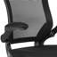 Mid-Back Mesh Ergonomic Drafting Chair with Adjustable Foot Ring and Flip-Up Arms-579878737