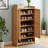 6 Layers Shoe Storage Cabinet with Doors Freestanding Entryway Shoe Cabinet with Spacious Worktop