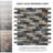 Tessera Subway Stonehenge 10-3/4" x 11-3/4" Glass Mosaic Wall Tile