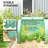 13' x 3' x 2.5' Mini Greenhouse, Portable Tunnel Green House with Roll-Up Zippered Doors, UV Waterproof PE Cover, Steel Frame, Green