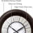 Presentime & Co. 18" Luminous Large Wall Clock, Oil Rubbed Bronze Finish, Night Light, Lighted Clock With Smart Sensor To Turn On/Off Lights. Wall Décor For Living Room, Dining Room, Kitchen.