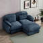 Canapé modulable deux places avec pouf amovible-1112572432