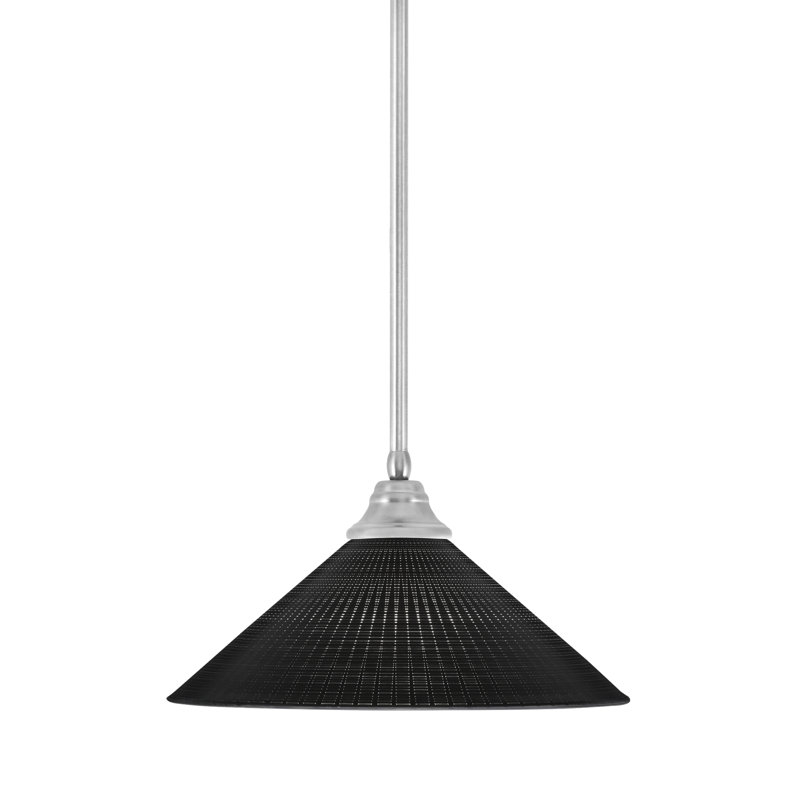 Luminaire suspendu à n'importe quelle tige, H 8,25 po x l 16 po x P 16 po, Noir, Bronze