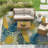 Coastal Tropical Leaf Indoor/Outdoor Patio Area Rug, Blue And Yellow Botanical Design-1492757299