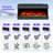 Prower 3-Sided Smart Wi-Fi Electric Fireplace with RGB LED Technology-1492390304