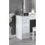 Ensemble de meuble-lavabo 1 pièce de style contemporain avec miroir de 3 m, lumières DEL, tiroirs de rangement, glissières en bois et tabouret rembourré pour la chambre à coucher