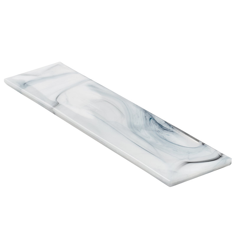 Hightower 3.03 In. X 12 In. Glass Subway Wall Tile (5.05 Sq. Ft. / Case), Blue/White