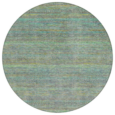 Machine Washable Indoor/Outdoor Kimberlin ACN2148 Striped Rug