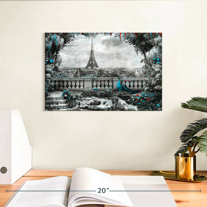 Nicci Eiffel Tower Garden View Pop, 8" H x 12" W