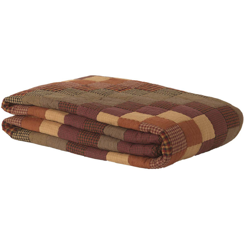 Heritage Farms Farmhouse / Country Cotton Patchwork Quilt, King Quilt