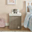 Rangement pliable pliable pour enfants en velours côtelé - Éléphant gris