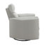 Fauteuil inclinable gris pivotant en similicuir avec pivot