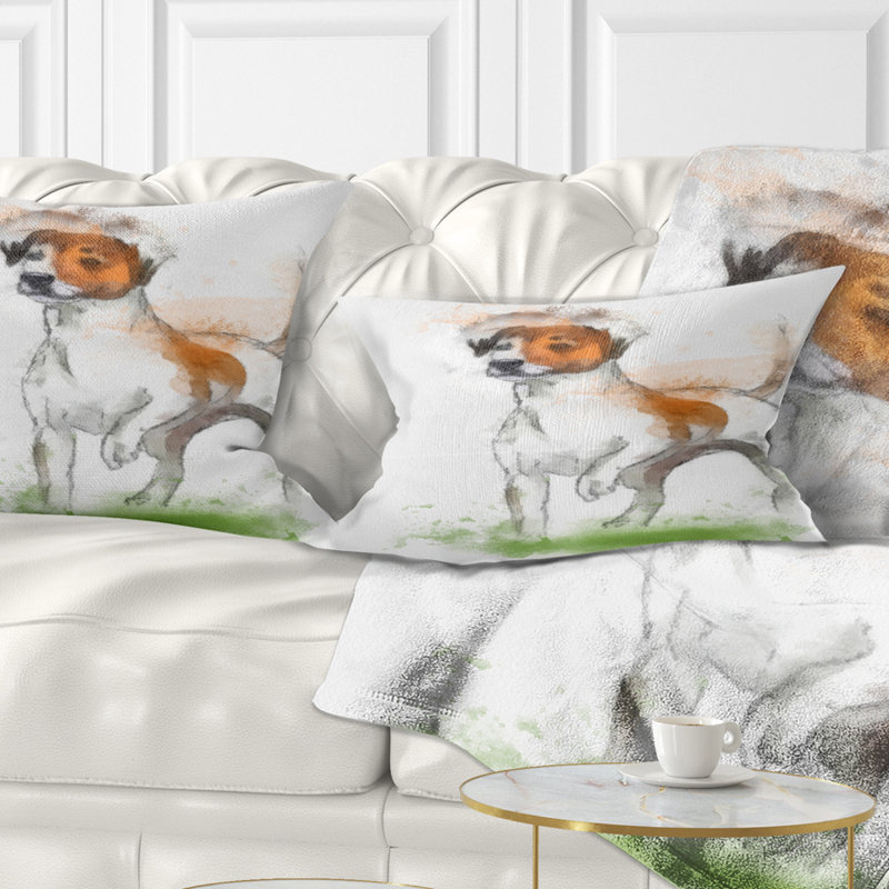 Coussin de herbe pour chien amusant animal