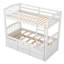 Lit simple superposé au-dessus de bois avec lit gigogne blanc-1521590203