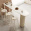 Table de bar en granit blanc crème-750110225
