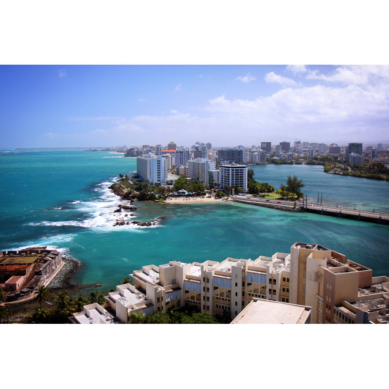 County, Puerto Rico Coast by E_Rojas - Wrapped Canvas Print, 30cm H x 46cm W