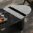 Oval floating marble coffee table-104102147