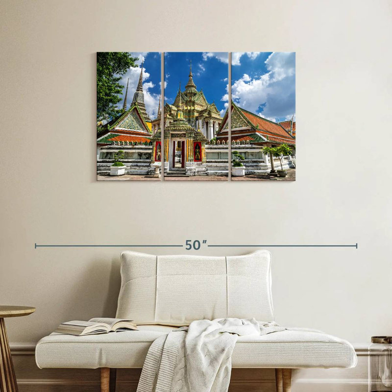 Wat Pho Temple, 24" H x 38" W