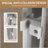 Aluminum Frame Double Sliding Shower Door, Tempered Glass Shower Door With Explosion-Proof Film And Stainless Steel Handles-125293287