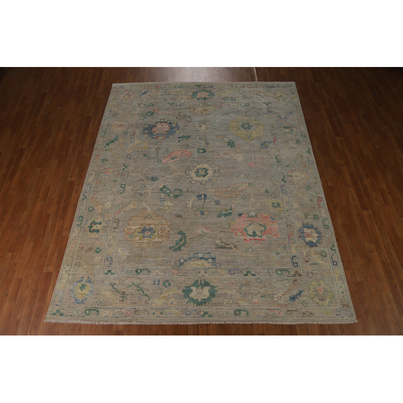 Vegetable Dye Oushak Turkish Area Rug 8x10