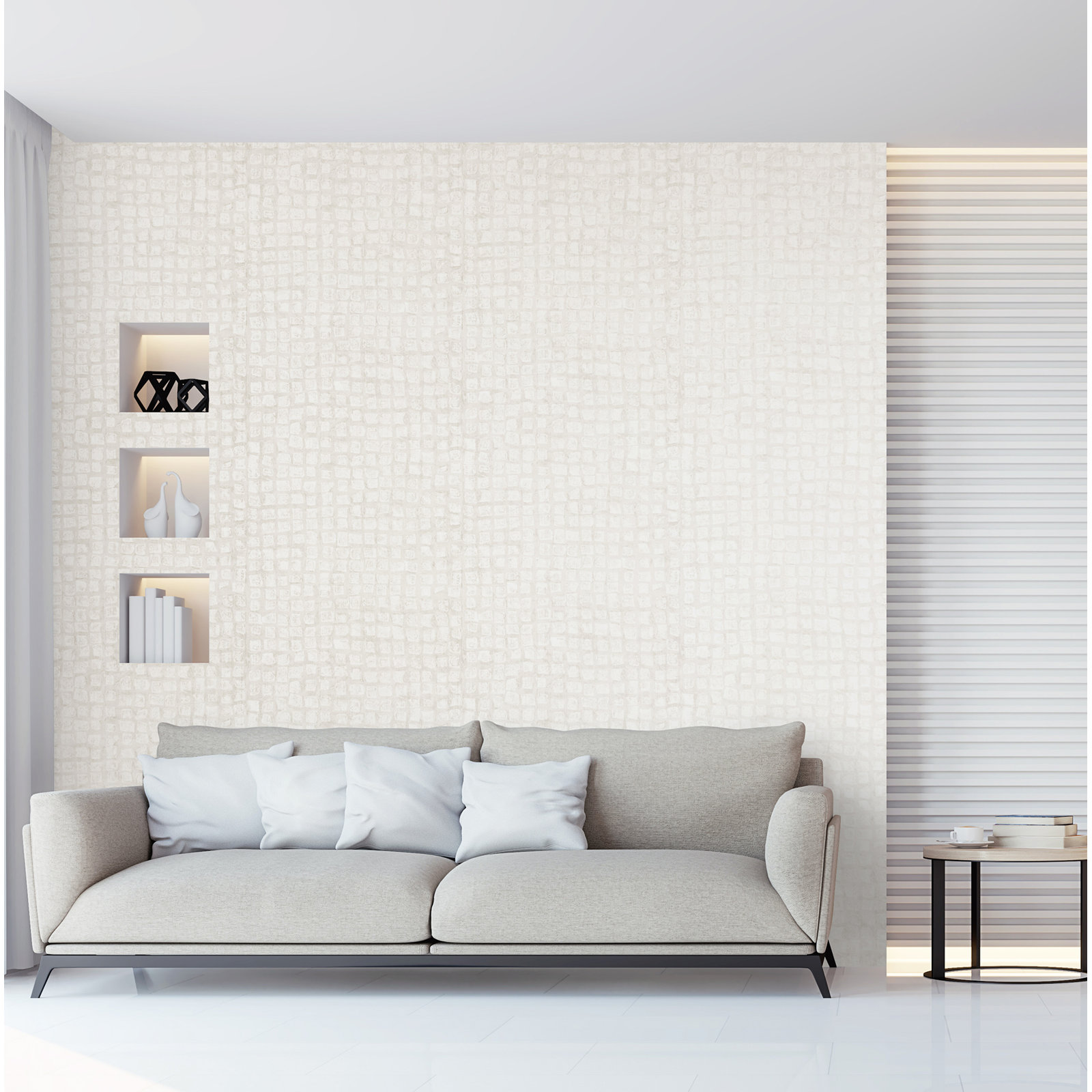 Galerie Wallcoverings Urban Classics Wallpaper Roll, White