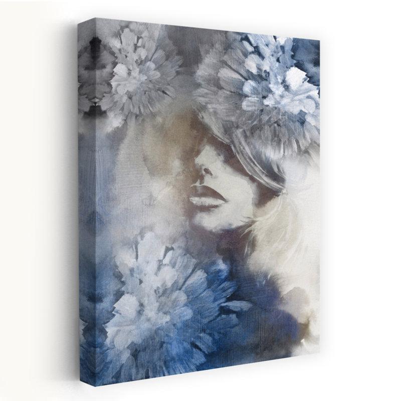 Art floral contemporain, H 24 po x l 16 po