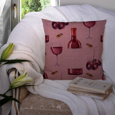Coussin décoratif intérieur/extérieur vin on lin